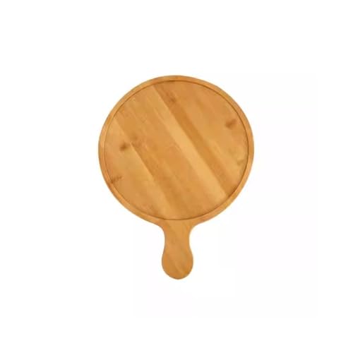 Bandeja para servir Bandeja for restaurante de Hotel, bandeja de madera maciza de bambú, plato Circular de madera de bambú, bandeja for tazas de agua, bandeja de madera for Pizza for el hogar Bandeja
