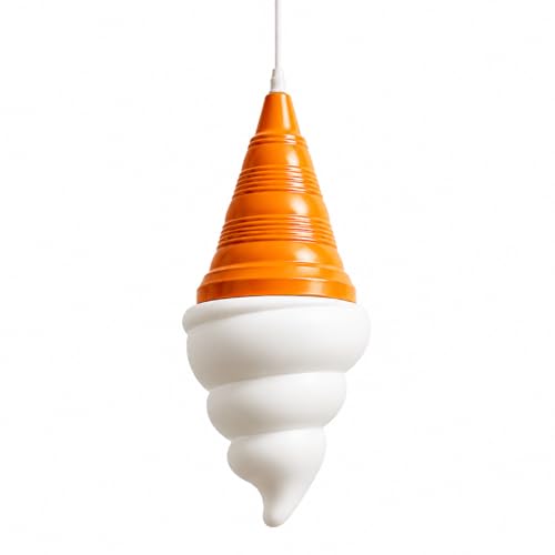 Image of Ice Cream Chandelier Spiral Cone Decorative Pendant Light Fixture, DIY Hanging Lighting Fixtures for Kitchens, Dining Rooms and More