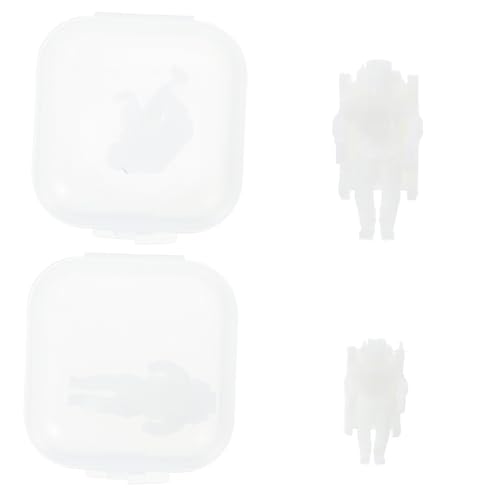 KALLORY 4Pcs Astronaut Models Epoxy Filling Material for DIY Crafts Mixed Style Figurines for Landscape Decoration and Creative Projects