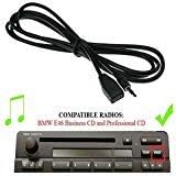 3 E46 AUX Input Adaptor,3.5MM Jack Connector Auxiliary Input Adaptor CD Changer Cable for 325i 325ci 325xi 330i 330ci 330xi M3