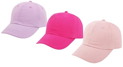 Catálogo para Comprar On-line Ropa de Béisbol para Niña los preferidos por los clientes. 42 Toddle Gorras de béisbol para bebé, gorras de béisbol para niña, gorras de sol para verano, tamaño ajustable para 6 a 5 años, Morado Rosa Rojo y Rosa, 2-5T