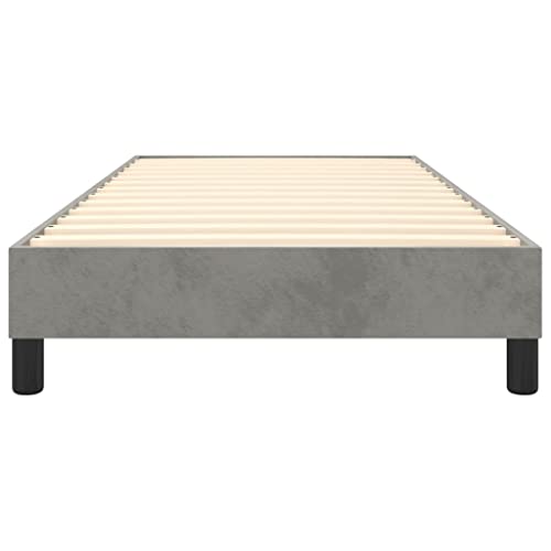 INLIFE Boxspringbett Hellgrau 80x200 cm Samt,16.6kg,3120736 – Bild 7