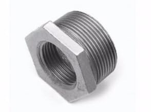 POLBERIS Riduzione 1 1/2 x 3/4 in ghisa zincata BSP Rp Rc G raccordo filettato in ghisa zincato a caldo filettatura interna per impianti idraulici acqua riscaldamento centralizzato