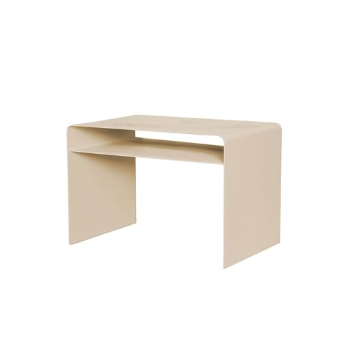 Home Deluxe - Beistelltisch ZIMA - Creme - Made in Germany, 4 Aufstellmöglichkeiten - 360° Drehbar | Couchtisch, Sofatisch