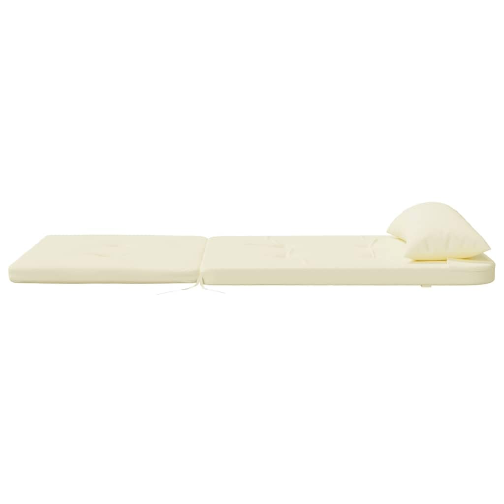 vidaXL Cojines para Silla Adirondack 2 uds Tela Oxford Color Crema, cojín, cojín para Silla de jardín, cojín para Tumbona, cojín para Silla