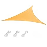 Contenido del Paquete: 1 Vela de Sombra Triangular 2x2x2m + 3 Cuerdas (2.5m/8.2 pies cada una)
