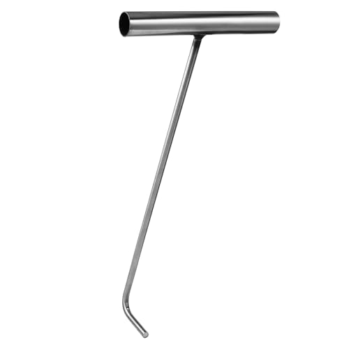 Hohopeti ステンレス製カバーフック T字型フック ローラーシャッタードア対応 多機能業務用工具