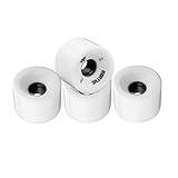Generic スケートボードホイール PU製 78A硬度 70x51mm ABEC9ベアリング対応 耐衝撃性 滑りやすい 修理用パーツ スケートボード ロングボードに適用, 白い
