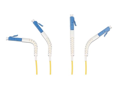 DeLOCK Câble de Fibre Optique LC Duplex à LC Duplex Mode Simple OS2, angulé, 5 m