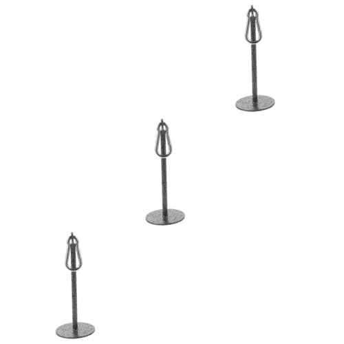 BESPORTBLE 3pcs Weight Plate Rack Fitness Loading Pin Sturdy Steel Storage for Barbell