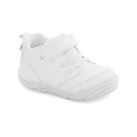 Stride Rite 360 Unisex Child Taye 2.0 First Walker Shoe, White, 5 Toddler US Cover