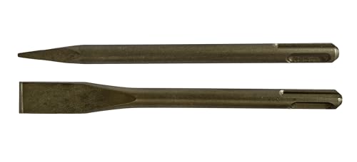 Image of Inditrust Hammer Drilling Set of 2 Chisel Bits Set 1pc Flat & 1pc Pointe Bits siz (10 x 150 mm)