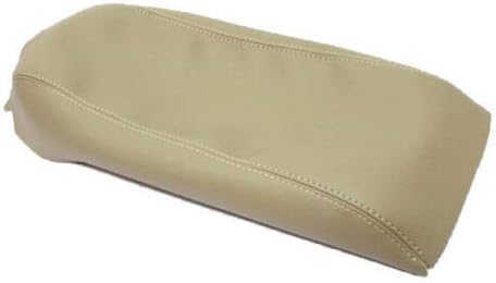 Fits 2011-2017 Ford Edge Real Beige Leather Center Console Lid Armrest Cover Cover (Skin Only)