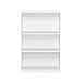 FURINNO JAYA Simple Home 3-Tier Adjustable Shelf Bookcase, White