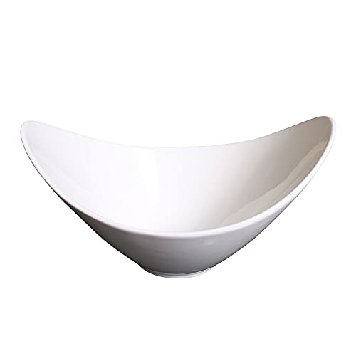 Schale oval Porzellan weiss Schälchen Obstschale Dekorschale