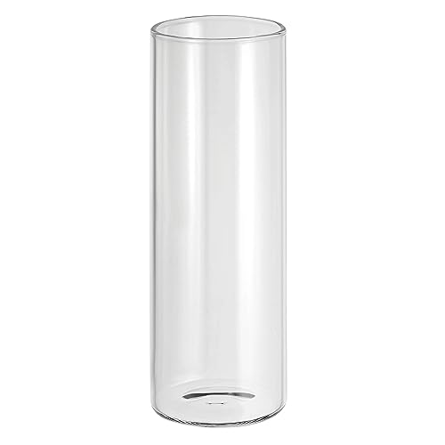 PATIKIL Clear Glass Cylinder Vase, 5.9" Tall x 2" Dia Tabletop Vase for Flowers & Floating Candles