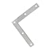 Produktbild 25 Stück Flachwinkel 100 x 100 x 15 mm verzinkt - Möbelwinkel Metallwinkel Winkelverbinder Flachverbinder blau verzinkt Montagewinkel I DIOS24®