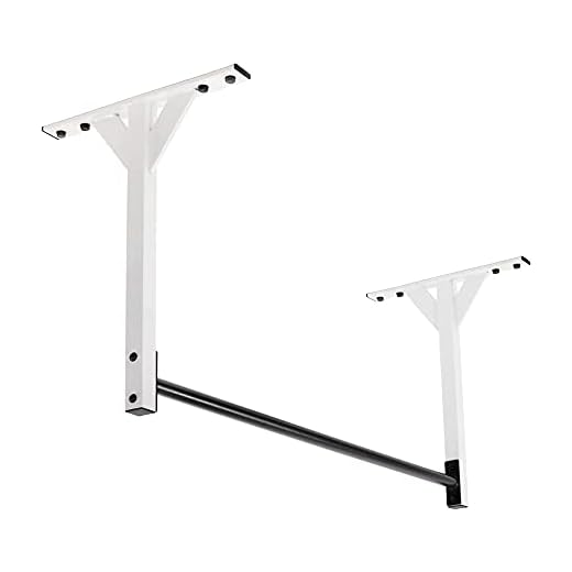 Ultimate Body Press Wall or 9ft Ceiling Mount Pull Up Bar, white (WMPL-SE)