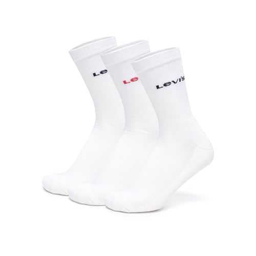 Image of Levi's Men's Cotton Stretch Crew Length Half Terry Socks with Cushioned Sole (Pack of 3)