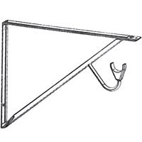 RP-0495-WT Shelf & Rod Bracket White