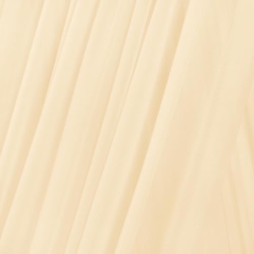 Image of MLMC Champagne Wedding Arch Draping Fabric 2 Panels 29 inch x 20 FT Extra Long Gauze Drapes Sheer Backdrop Curtains 6.6 Yards Outdoor Drapery Panels for Wedding Baby Shower Party Ceiling Decoration