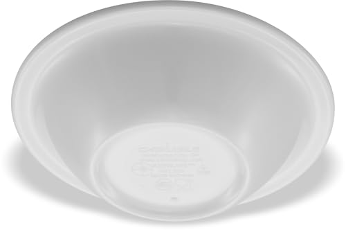 Tazón Reutilizable de Melamina 5 Onzas Blanco miniatura 6