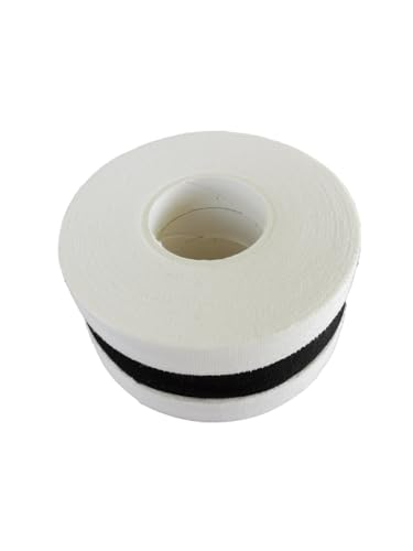 Performance Finger Tape - Designed for Jiu-Jitsu, MMA, Weightlifting, Climbing, 1 cm x 10 m, 100% Cotton, 3 Rolls (2 White and 1 Black) with Case