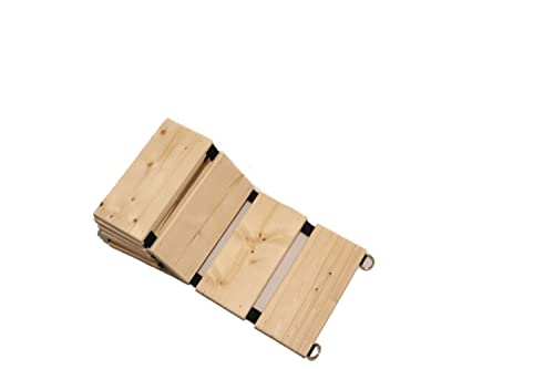 Medikratz Katzen Hängebrücke; Große XXL Katzen Brücke in verschiedenen Längen 50cm - 200cm (150cm Natur)