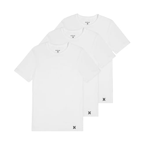 Hurley Men's 3 Pack Cotton Crewneck Short Sleeve T-Shirt
