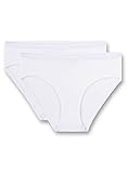 Sanetta Mädchen 344836 Unterhose, Weiß (White 10), 140 (2er Pack)