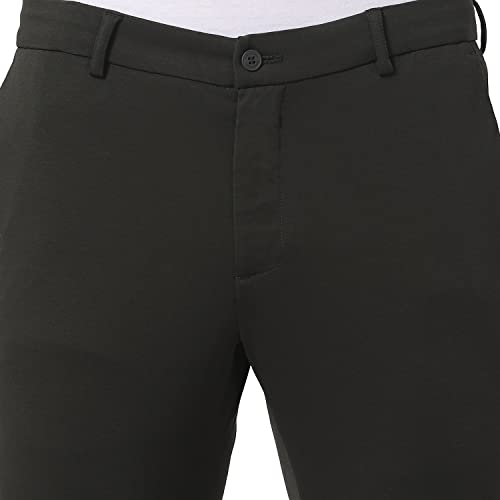 Image of Blackberrys Men's Blue Slim Fit Solid Regular Trousers