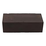 Ebenholz-Rohling für Gitarrenbauer, Premium-Hartholzblock für selbstgemachte Griffschnitzereien und Musikinstrumenten-Einlagen, glatte Oberfläche, Holz, 120 x 40 x 50 mm (1 Stück)