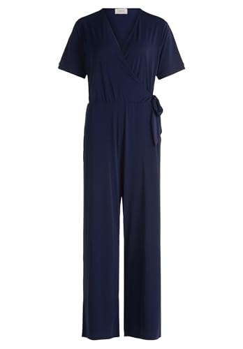Cartoon Damen Jumpsuit mit Bindegürtel 38, Dunkelblau