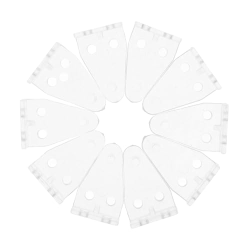 PartyKindom 40pcs Clear Blinds Hold Down Brackets Bottom Clips for Blinds Easy to Use Hold Brackets for Home Replacement Prevents Shaking Damage