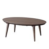 KEN JAPAN こたつ テーブル 楕円形 105 70cm 木製 オーク ： 通販