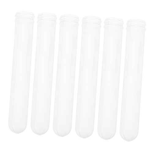 IMIKEYA 500個 製ソフトプラスチック試験管 半透明液体保存容器 教育用実験ツール 耐摩耗 耐熱 学校用科学実験向け