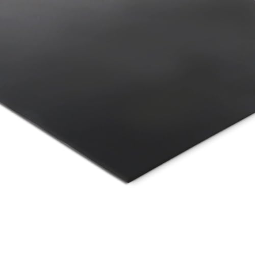 Image of Nitrile Rubber Sheet for Petroleum Oil Gasket, High Temperature Gas, Acid and Seals (Black, 1ft x 1ft x 3mm)