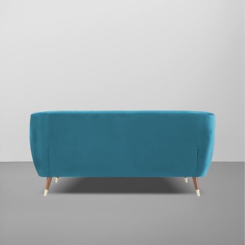 Image of Atticus 3-Seater Premium Fabric Sofa for Living Room, Office & Home (Turquoise) | Comfortable Modern Sofa Couch for Hall & Guest Room | Stylish Durable Furniture with 1-Year Warranty
