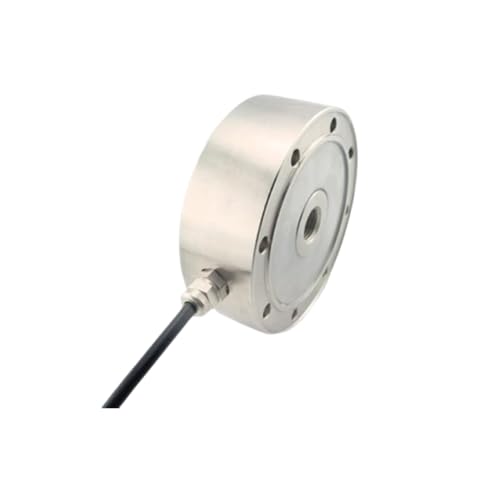 ATO 2 ton Load Cell, Tension and Compression Load Cell Pancake Circular 2000kg Load Cell, Low Profile, Strain Gauge for Platform Scale, Truck Scale, Rail Weighbridge