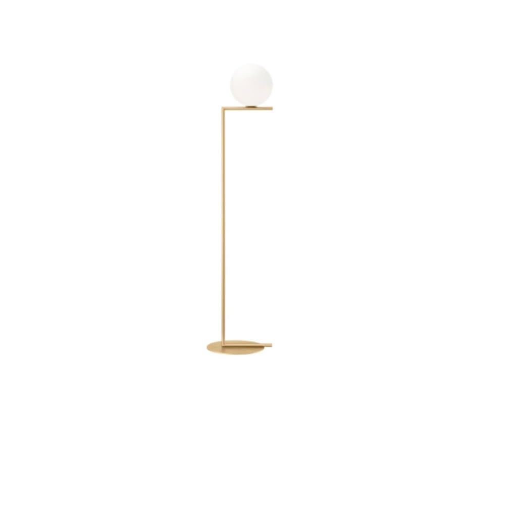 EINES Floor Lamp Tall Lamp Floor Lamp Simple Spherical Glass Living Room Bedroom Study Lamp Vertical Industrial Lights(B)