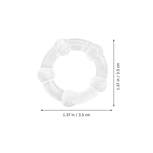 HEALLILY 9Pcs Silicone Pennis Ring Mannelijke Erectie Exerciser Scrotum Bondage Ring Verlengen Flirten Speelgoed Voor Mannelijke Volwassenen Lover Sm Bdsm Product - Image 5