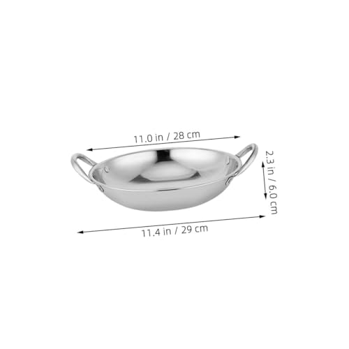 Wok de acero inoxidable SHOWERORO para cocina miniatura 2