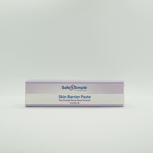 Safe n' Simple Skin Barrier Ostomy Paste | Ultimate Malleable Pectin Formula | Gentle & No Sting Ostomy Paste | 2 oz Tube