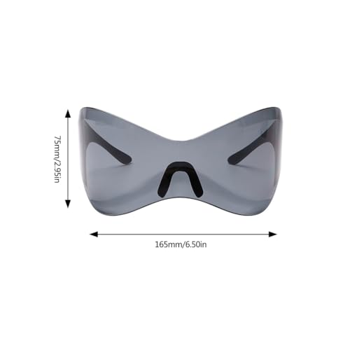 Oversized Sporty Shades Lightweight Trendy for Travel Stage Music Festival2