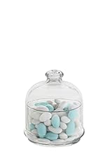 Idea Regalo - Sweet Home Scatola per coriandoli con cupola e piattino in vetro 55 cl cod.23.95961 cm 13.5h diam.11 by Varotto & Co.