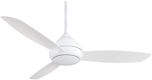 Minka-Aire F477L-WH Concept I Wet 58 Inch Outdoor Ceiling Fan with Integrated 14W LED Light in White Finish