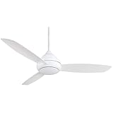 Minka-Aire F477L-WH Concept I Wet 58 Inch Outdoor Ceiling Fan with Integrated 14W LED Light in White Finish
