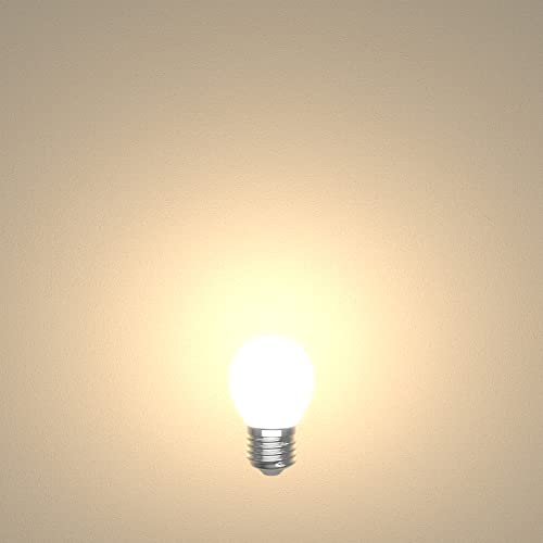 ledscom.de 6 Pieces E27 LED Bulb, G45, Warm White (2700 K), 4 W, 477lm, Frosted - Image 2