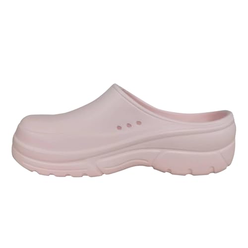 2025 - Zuecos para hombre y mujer, zapatos de chef, zapatos unisex para jardín, sandalias de agua HU204US, Pink, 39 EU