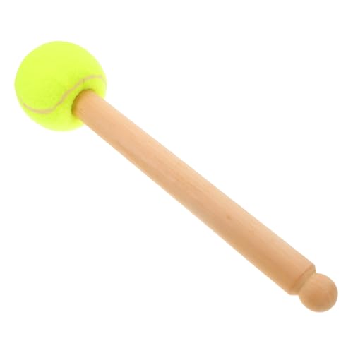 Baqueta Milisten con cabeza de pelota de béisbol para niños y niñas, palillos de percusión con mango de madera ergonómico para banda escolar de marcha